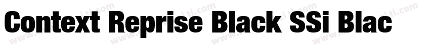 Context Reprise Black SSi Black Italic字体转换